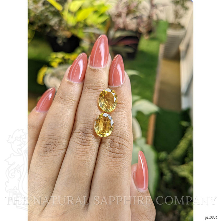 6.84 Ct.Tw. Citrine Pair from Brazil