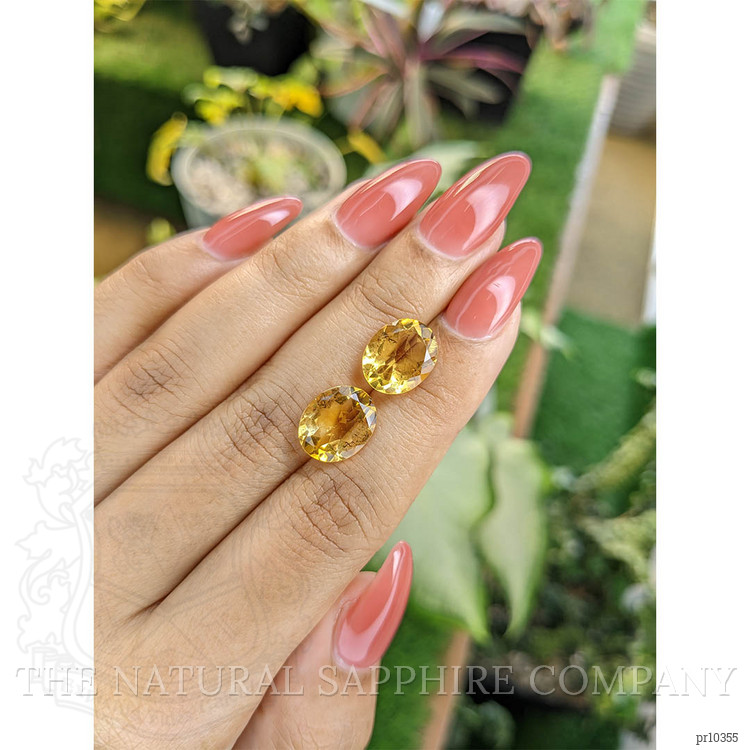 7.12 Ct.Tw. Citrine Pair from Brazil