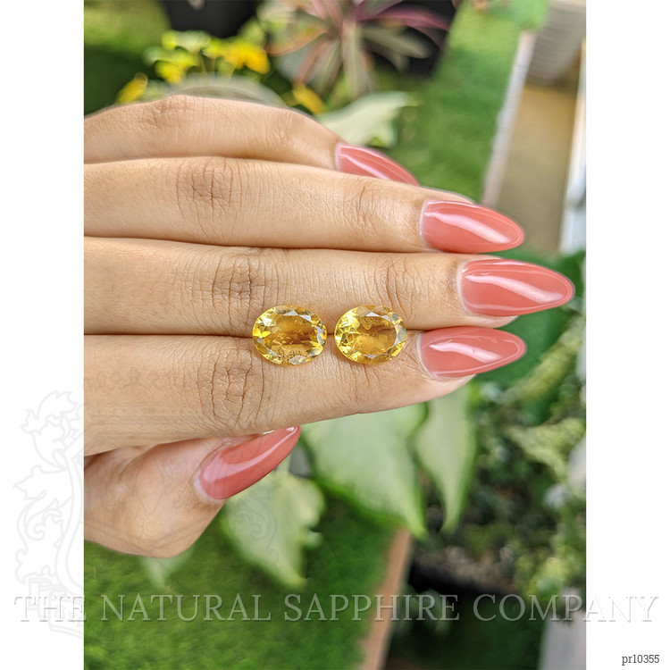 7.12 Ct.Tw. Citrine Pair from Brazil