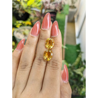 7.12 Ct.Tw.Total Carat Weight Citrine Pair from Brazil Life Style