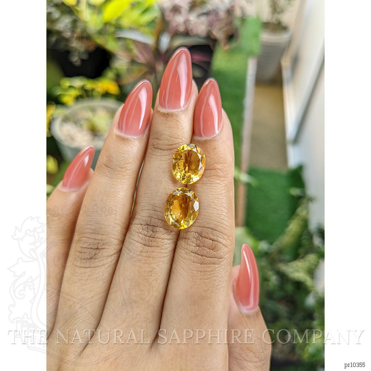 7.12 Ct.Tw. Citrine Pair from Brazil