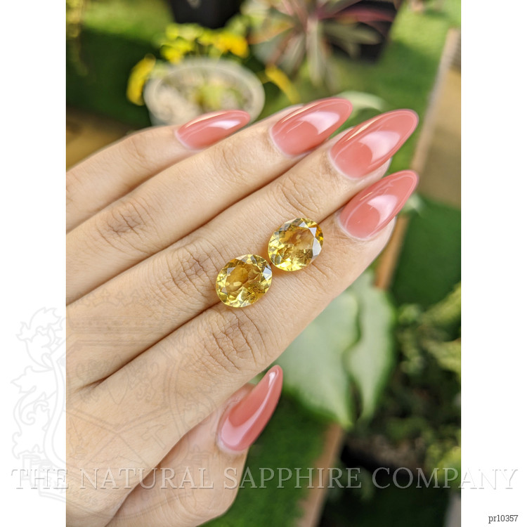 6.76 Ct.Tw. Citrine Pair from Brazil