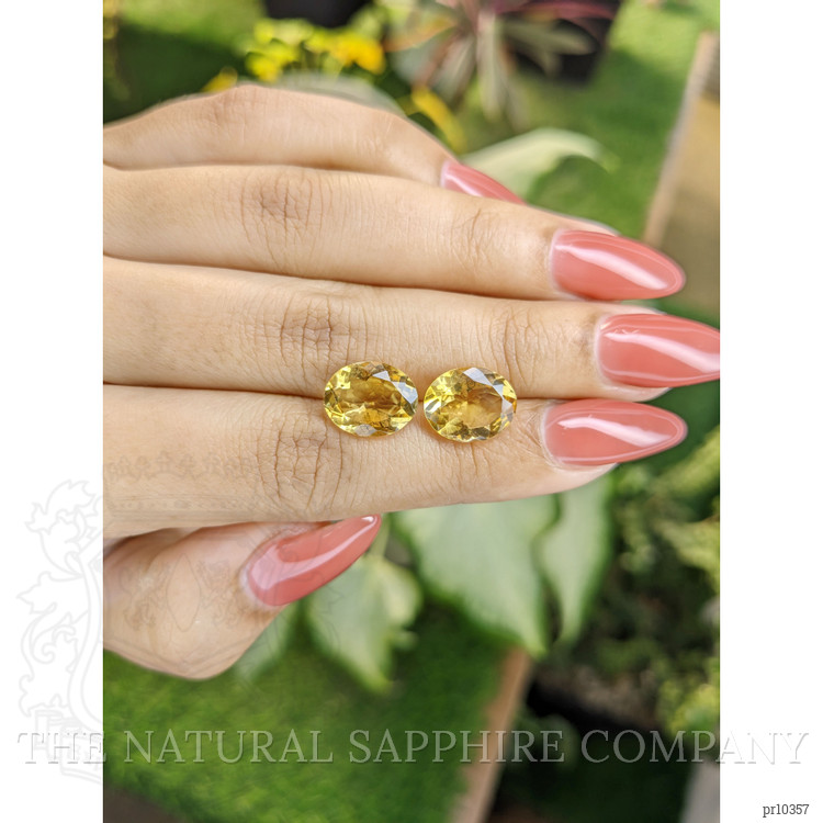 6.76 Ct.Tw. Citrine Pair from Brazil