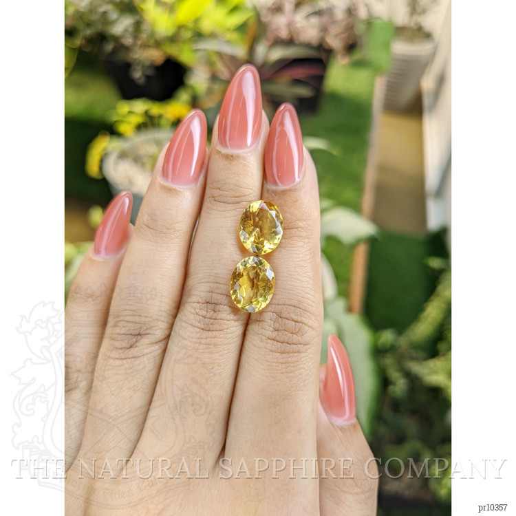 6.76 Ct.Tw. Citrine Pair from Brazil