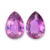 3.37&nbsp;Ct.Tw.Total Carat Weight Pinkish Purple Sapphire Pair from Ceylon (Sri Lanka) Video