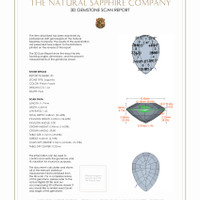 3.37 Ct.Tw.Total Carat Weight Pinkish Purple Sapphire Pair from Ceylon (Sri Lanka) 3 D Scan Report