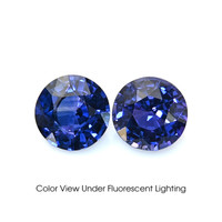 1.10&nbsp;Ct.Tw.Total Carat Weight Color Change Sapphire Pair from Ceylon (Sri Lanka) Video