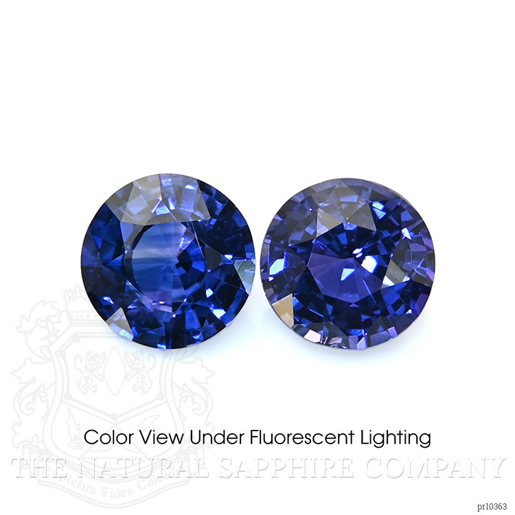 1.10 Ct.Tw. Color Change Sapphire Pair from Ceylon (Sri Lanka)