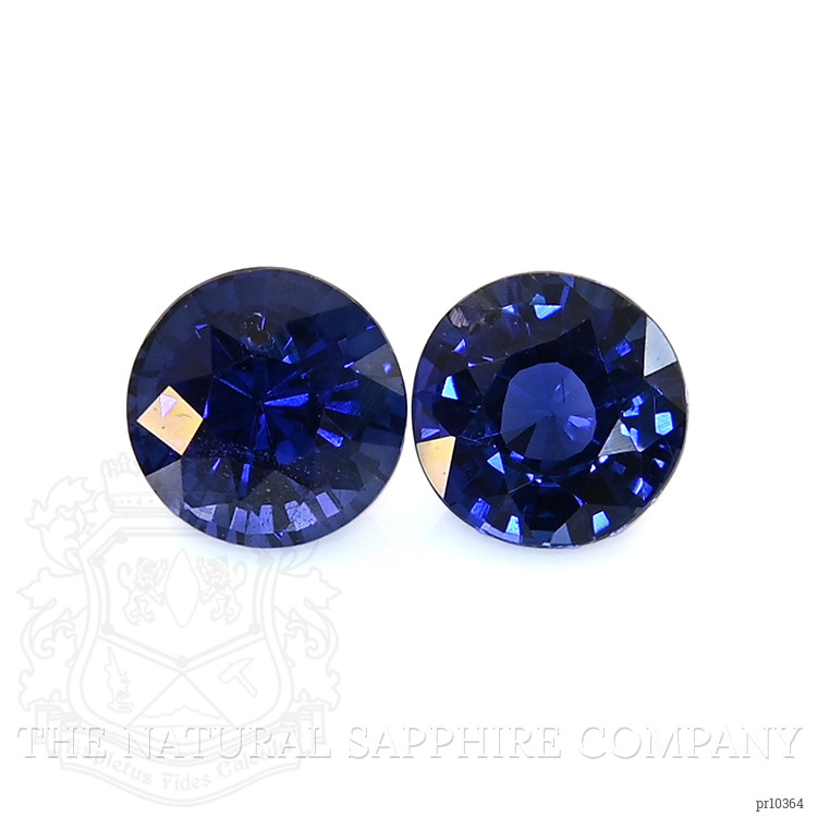 0.82 Ct.Tw. Blue Sapphire Pair from Ceylon (Sri Lanka)