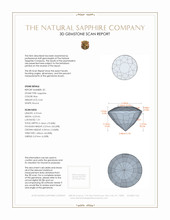 0.82 Ct.Tw.Total Carat Weight Blue Sapphire Pair from Ceylon (Sri Lanka) 3 D Scan Report