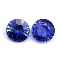 2.09&nbsp;Ct.Tw.Total Carat Weight Blue Sapphire Pair from Ceylon (Sri Lanka) Video