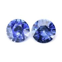 1.69&nbsp;Ct.Tw.Total Carat Weight Blue Sapphire Pair from Ceylon (Sri Lanka) Video
