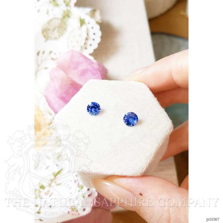 1.69 Ct.Tw. Blue Sapphire Pair from Ceylon (Sri Lanka)