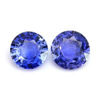 1.74&nbsp;Ct.Tw.Total Carat Weight Blue Sapphire Pair from Ceylon (Sri Lanka) Video