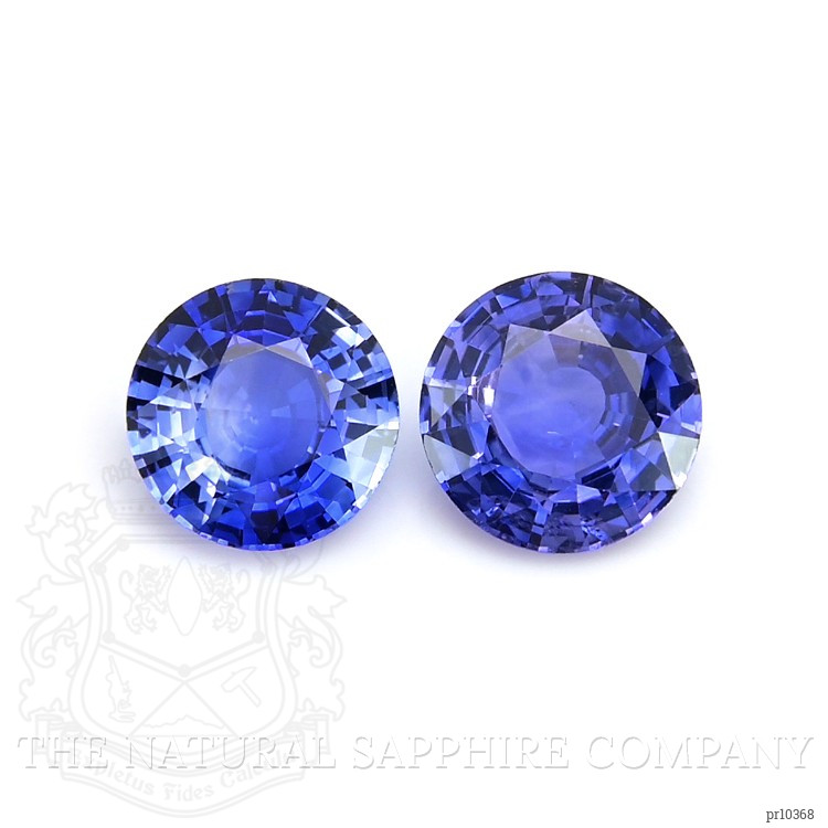 1.74 Ct.Tw. Blue Sapphire Pair from Ceylon (Sri Lanka)