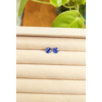 1.74&nbsp;Ct.Tw.Total Carat Weight Blue Sapphire Pair from Ceylon (Sri Lanka) Life Style