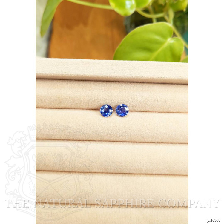 1.74 Ct.Tw. Blue Sapphire Pair from Ceylon (Sri Lanka)