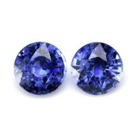 2.04&nbsp;Ct.Tw.Total Carat Weight Blue Sapphire Pair from Ceylon (Sri Lanka) Video