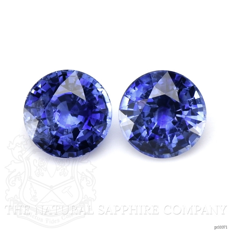 2.04 Ct.Tw. Blue Sapphire Pair from Ceylon (Sri Lanka)