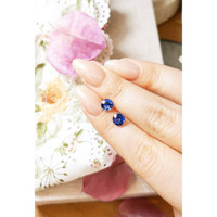 2.04&nbsp;Ct.Tw.Total Carat Weight Blue Sapphire Pair from Ceylon (Sri Lanka) Life Style