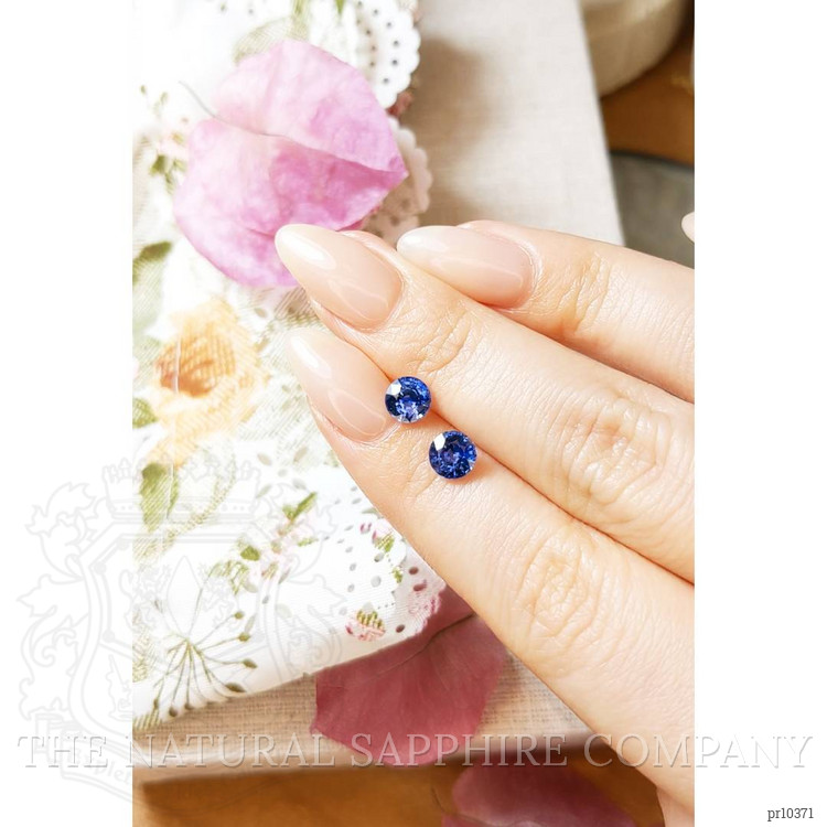 2.04 Ct.Tw. Blue Sapphire Pair from Ceylon (Sri Lanka)