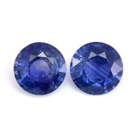 1.70&nbsp;Ct.Tw.Total Carat Weight Blue Sapphire Pair from Ceylon (Sri Lanka) Video