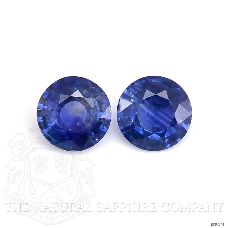 1.70 Ct.Tw. Blue Sapphire Pair from Ceylon (Sri Lanka)