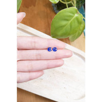 1.70&nbsp;Ct.Tw.Total Carat Weight Blue Sapphire Pair from Ceylon (Sri Lanka) Life Style