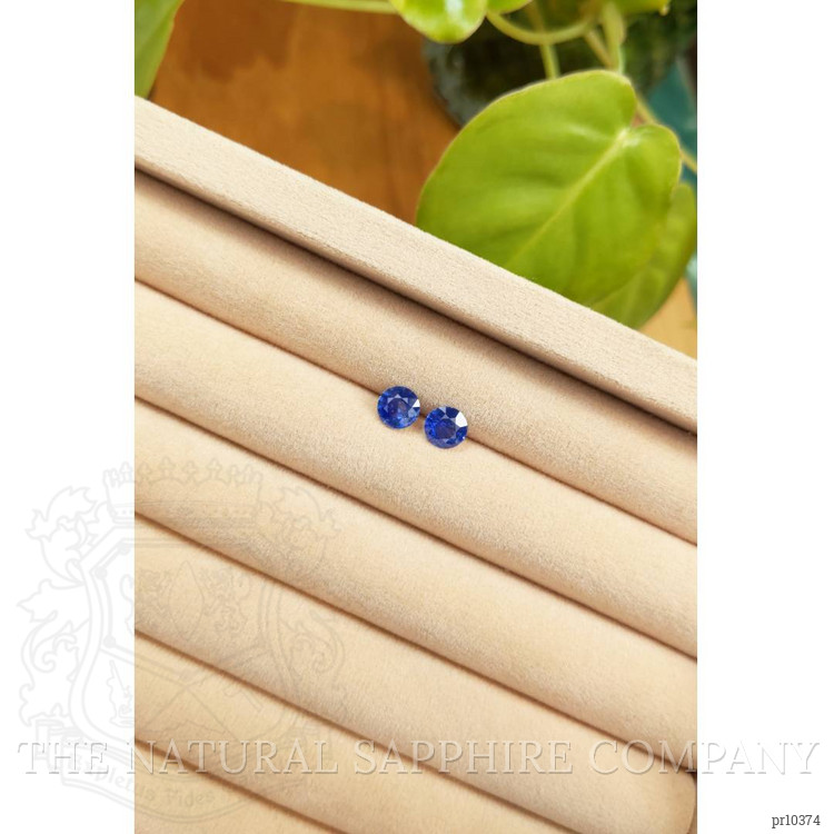 1.70 Ct.Tw. Blue Sapphire Pair from Ceylon (Sri Lanka)