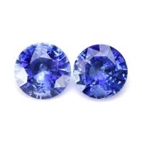 1.95&nbsp;Ct.Tw.Total Carat Weight Blue Sapphire Pair from Ceylon (Sri Lanka) Video