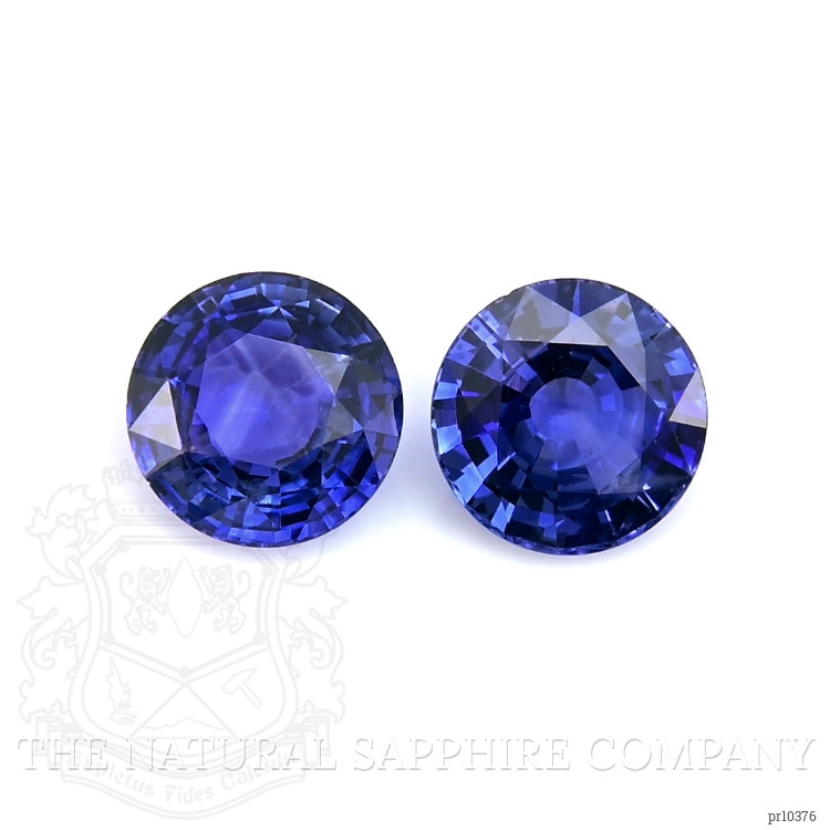 1.82 Ct.Tw. Blue Sapphire Pair from Ceylon (Sri Lanka)