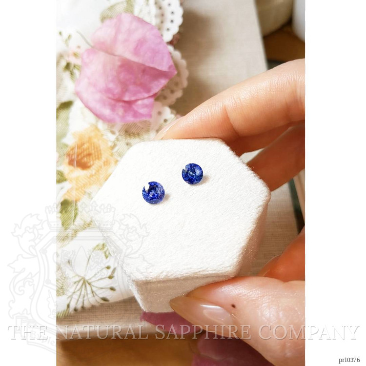 1.82 Ct.Tw. Blue Sapphire Pair from Ceylon (Sri Lanka)