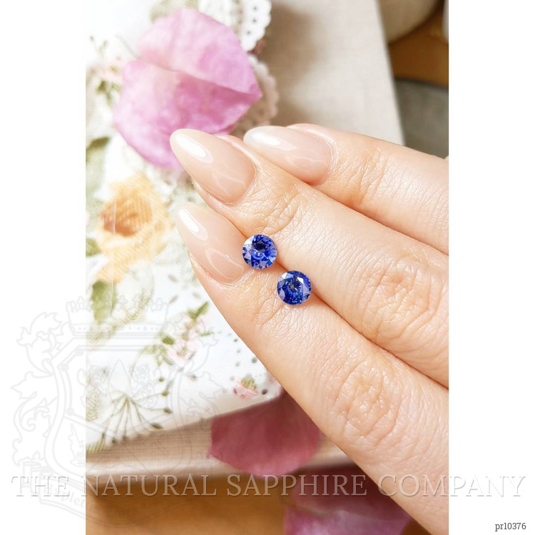 1.82 Ct.Tw. Blue Sapphire Pair from Ceylon (Sri Lanka)