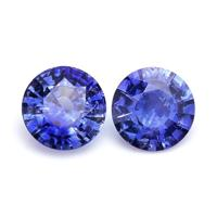 2.02&nbsp;Ct.Tw.Total Carat Weight Blue Sapphire Pair from Ceylon (Sri Lanka) Video