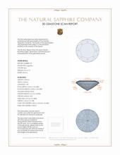 1.57 Ct.Tw.Total Carat Weight Blue Sapphire Pair from Ceylon (Sri Lanka) 3 D Scan Report