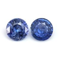 1.71&nbsp;Ct.Tw.Total Carat Weight Blue Sapphire Pair from Ceylon (Sri Lanka) Video