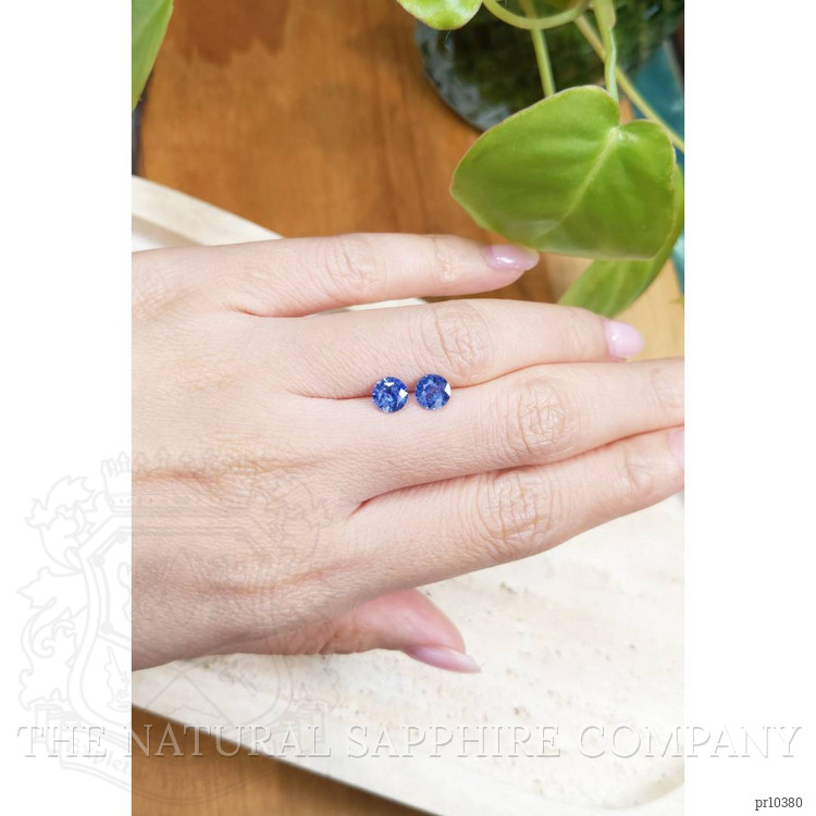 1.71 Ct.Tw. Blue Sapphire Pair from Ceylon (Sri Lanka)