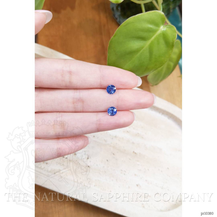 1.71 Ct.Tw. Blue Sapphire Pair from Ceylon (Sri Lanka)