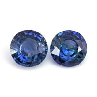 2.20&nbsp;Ct.Tw.Total Carat Weight Blue Sapphire Pair from Ceylon (Sri Lanka) Video