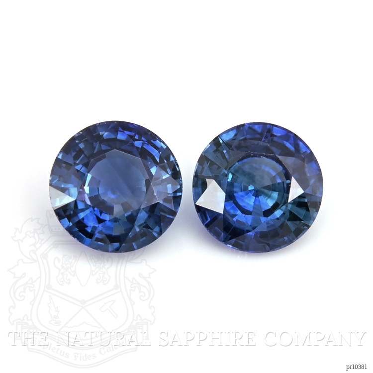 2.20 Ct.Tw. Blue Sapphire Pair from Ceylon (Sri Lanka)