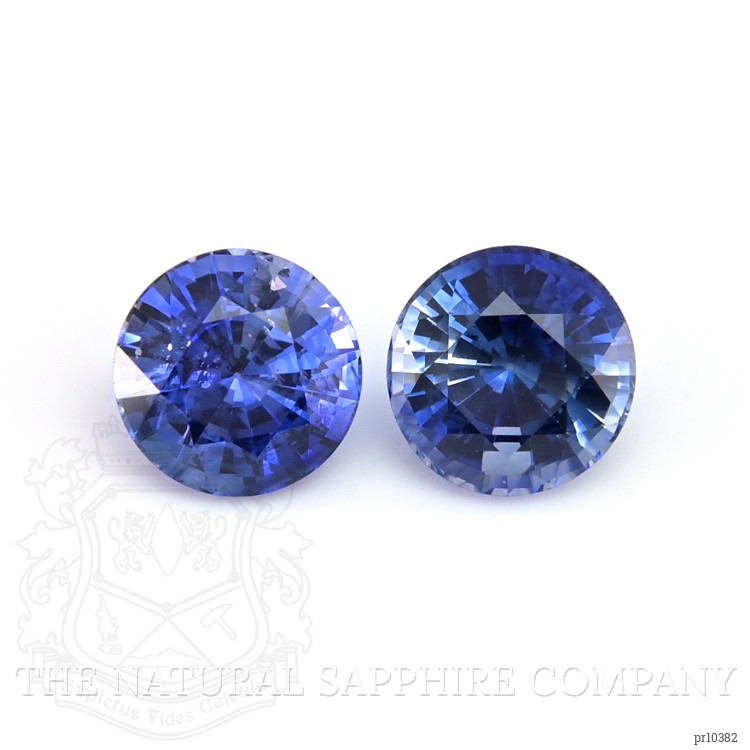 2.14 Ct.Tw. Blue Sapphire Pair from Ceylon (Sri Lanka)