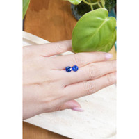 2.14&nbsp;Ct.Tw.Total Carat Weight Blue Sapphire Pair from Ceylon (Sri Lanka) Life Style