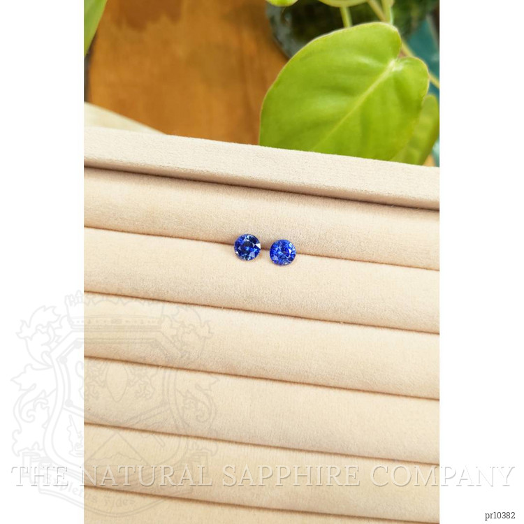 2.14 Ct.Tw. Blue Sapphire Pair from Ceylon (Sri Lanka)