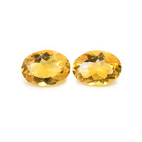 9.04 Ct.Tw.Total Carat Weight Citrine Pair from Brazil Video