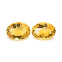 9.04 Ct.Tw.Total Carat Weight Citrine Pair from Brazil Video