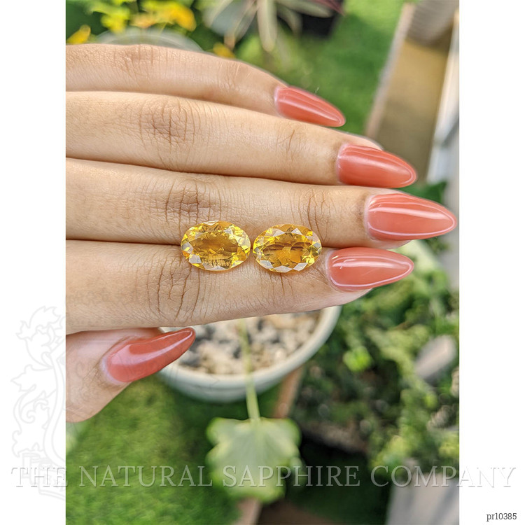 9.04 Ct.Tw. Citrine Pair from Brazil