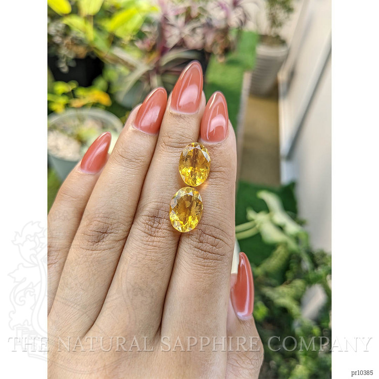 9.04 Ct.Tw. Citrine Pair from Brazil
