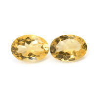 10.78 Ct.Tw.Total Carat Weight Citrine Pair from Brazil Video