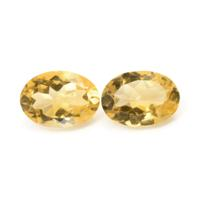 10.78 Ct.Tw.Total Carat Weight Citrine Pair from Brazil Video