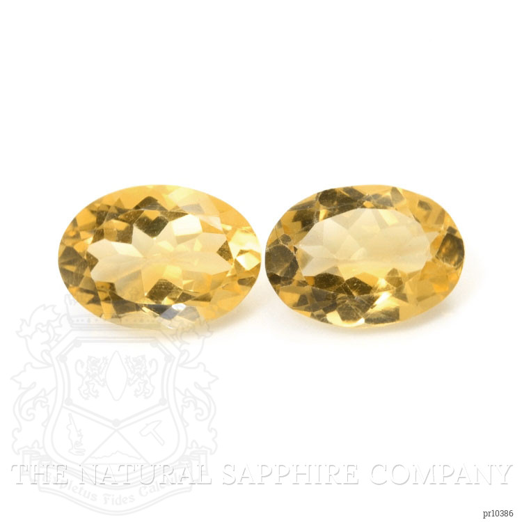 10.78 Ct.Tw. Citrine Pair from Brazil
